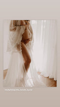 Load image into Gallery viewer, Preorder allow 6-8 weeks bloom where you are robe dress in off white lace