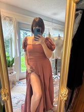Load image into Gallery viewer, Ready to ship oh my top and meadow skirt cotton rose brown sale