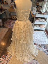 Load image into Gallery viewer, Sample sale ready to ship ivory lace low waisted corset dress