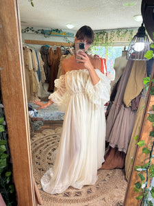 Ready to ship Glow Up sheer light ivory dress