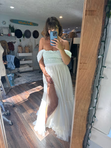 Amazing sale Ready to ship one of a kind dress vintage lace (soft green)hand dyed with tulle (lined) on sale