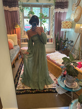 Load image into Gallery viewer, Ready to ship new Kelly green color solid crinkle dress Always and forever with sleeves on sale