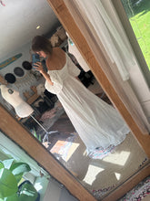 Load image into Gallery viewer, Sale two dress deal ready to ship off white sugar sugar dress and hand dyed floral two piece (Copy)