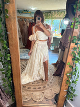 Load image into Gallery viewer, Preorder allow 6 to 8 week Poetry Ivory Lace two piece dress with ivory chiffon sheer lining