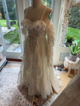 Load image into Gallery viewer, Ready to ship Opaline cotton embroidery off white dress
