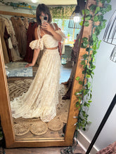 Load image into Gallery viewer, Preorder allow 6 to 8 week Poetry Ivory Lace two piece dress with ivory chiffon sheer lining