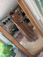 Load image into Gallery viewer, Ready to ship sake oh lover short sleeves tan brown dress