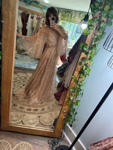 Last golden wanderlust dress in rose gold