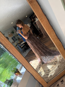 Flash sale Ready to ship blue green floral Always and forever dress (slightly sheer)