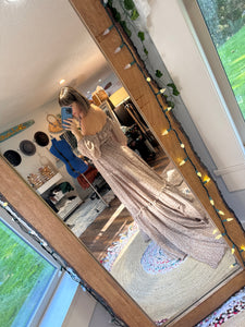 (Brown florals ) Ready to ship kismet two piece very slightly sheer on sale