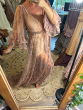 Load image into Gallery viewer, Flash sale Ready to ship gather me close sheer robe dress in filagree print