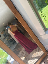 Load image into Gallery viewer, Ready to ship Always and Forever dress wine color linen cotton