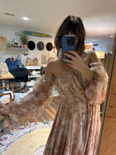 Load image into Gallery viewer, Ready to ship glow up dress in large golden floral