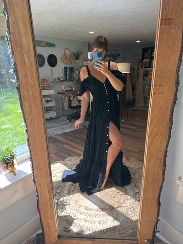 (Black) flash sale Ready to ship black Baby Love dress fits xs to 2x