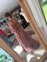 Load image into Gallery viewer, Two dress deal always and forever beige linen cotton and hand dyed rose brown euphoria dress