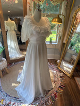 Load image into Gallery viewer, Sample sale One of a kind ready to ship satin/chiffon and lace dress size large/xl