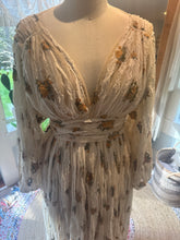Load image into Gallery viewer, Ready to ship embroidery charmed dress with chiffon lining