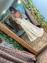 Load image into Gallery viewer, Ready to ship Daisy net top and ivory tiered skirt two piece dress