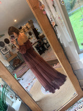Load image into Gallery viewer, Ready to ship hand dyed mauve lace two piece fits XS to xl