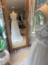 Load image into Gallery viewer, Sample sale one of a kind Cherish Dress with vintage lace bodice ready to ship