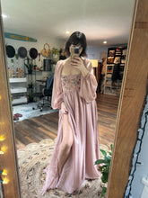 Load image into Gallery viewer, Pre-order customized one of a kind oh lover dress and coffee rose chiffon allow 6 to 9 weeks