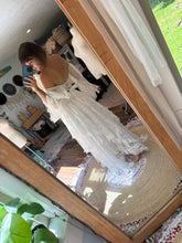 Load image into Gallery viewer, Ready to ship on sale lace sheer layers high waisted skirt with ruffle euphoria lace top