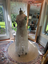 Load image into Gallery viewer, Ready to ship sale one of a kind vintage lace top with two lace skirts