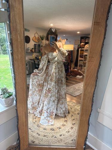 Preorder allow 6-8 week  A New Day dress in crinkle golden print