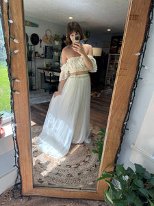 Three tops with two skirts package ready to ship