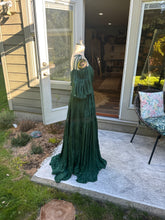Load image into Gallery viewer, Sale-Ready to ship Athena dress forest green soft wrinkle fabric
