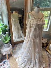 Load image into Gallery viewer, Ready to ship one only sample sale Beatrice Dress with sleeves one of a kind lace gown