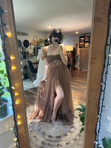 Ready to ship one of a kind hand dyed love bird dress