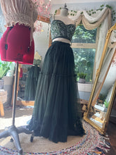 Load image into Gallery viewer, One of a kind green hand dyed two piece with beige always and forever top ready to ship flash sale