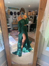 Load image into Gallery viewer, Ready to ship linen cotton Nothing Quite Like You two piece dress emerald