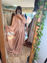 Load image into Gallery viewer, Sale Ready to ship coffee rose chiffon Oh Lover dress gown Maternity friendly