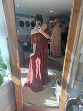 Load image into Gallery viewer, Sale  two dress deal floral with hand dye Sonoma ready to ship brown dress