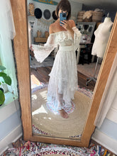 Load image into Gallery viewer, Ready to ship on sale lace sheer layers high waisted skirt with ruffle euphoria lace top