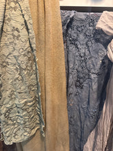 Load image into Gallery viewer, (Package o) bigger pieces ready to ship Box of fabric remnants perfect for baby layering (photo prop)