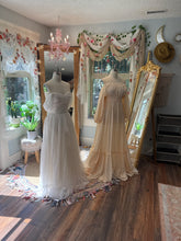 Load image into Gallery viewer, Two dress deal ready to ship cream linen cotton ruffle me up dress and love bird dress white