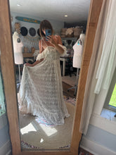 Load image into Gallery viewer, Ready to ship sale poetry embroidery lace with dark nude lining maternity friendly