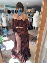 Load image into Gallery viewer, Sale two dress deal ready to ship off white sugar sugar dress and hand dyed floral two piece (Copy)