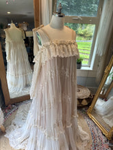 Load image into Gallery viewer, Ready to ship one only sample sale Beatrice Dress with sleeves one of a kind lace gown