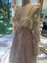 Load image into Gallery viewer, One of a kind champagne chiffon print Opaline dress ready to ship