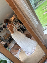 Load image into Gallery viewer, Ready to ship sale off white ivory Hey babe dress with tulle wrap overskirt