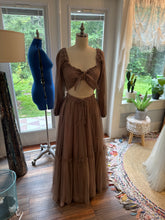 Load image into Gallery viewer, Ready to ship bring it two piece cotton with soft tulle overlay hand dyed dress