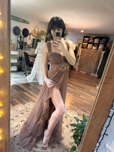 Ready to ship one of a kind hand dyed love bird dress