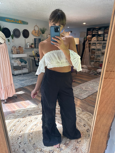 Ready to ship off white feel the joy top
