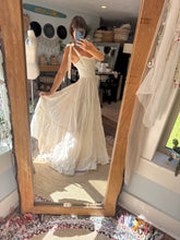 Load image into Gallery viewer, Sample sale The Revival Dress in ivory linen fabric ready to ship sm-large adjustable one size