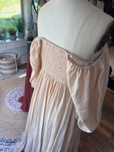 Load image into Gallery viewer, Ready to ship sale two dress deal sugar sugar beige and one of a kind dress with embroidery embellishments