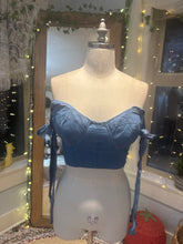 Load image into Gallery viewer, Ready to ship sale denim bustier  (fits best on bigger busts)